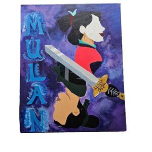 DISNEY MULAN 20X16" CANVAS PAINTING